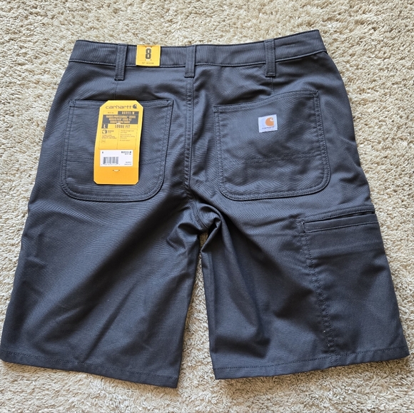 Carhartt Shorts Womens 8 Gray Canvas 10" Inseam - Picture 5 of 11